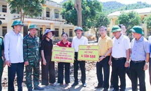 Nghệ An: Chủ tịch Uỷ ban MTTQ Việt Nam tỉnh kiểm tra công tác khắc phục thiệt hại do cơn bão số 10 gây ra tại các xã Yên Hòa, Yên Na và Nga My
